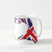 英国統一された英国ウクライナ愛 コーヒーマグカップ (正面右)
