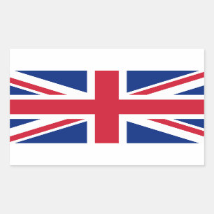 英国統一された英国連合ジャック国旗 長方形シール