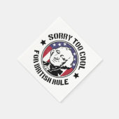 英国統治カッコいいのための愛国心（G.ワシントン） スタンダードカクテルナプキン (角)