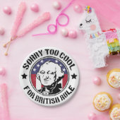 英国統治カッコいいのための愛国心(G.ワシントン) ペーパープレート (パーティー)