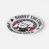 英国統治カッコいいのための愛国心(G.ワシントン) ペーパープレート (アングル)