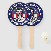 英国統治クールに愛国心がある(Abe Lincoln) ハンドファン (正面&裏面)