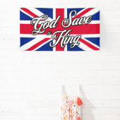 英国総救合ジャック国旗の「王なる神」 横断幕 (インサイチュ)