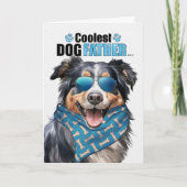 英国羊飼い犬クールパパ父の日 シーズンカード (正面)