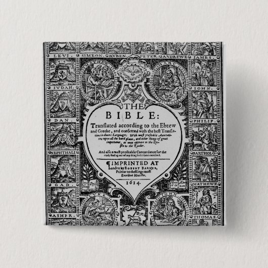 英国翻訳のためのとびら 缶バッジ (正面)