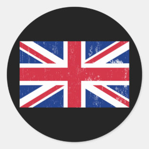 英国英国のイギリス英国素晴らし国旗 ラウンドシール
