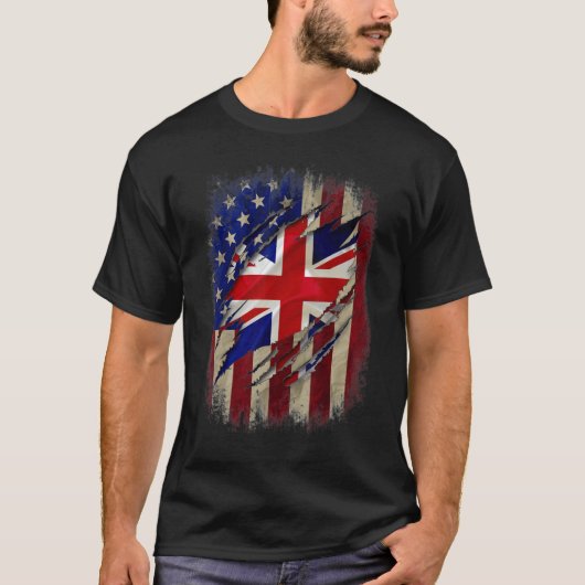 英国英国英国英国国旗ブリティッシュ・ルーツ・ファミリー Tシャツ (正面)