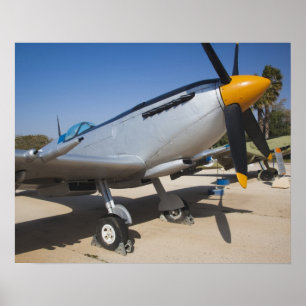 英国製スピットファイア戦闘機 ポスター