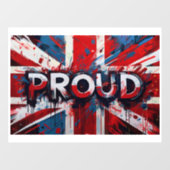 英国誇りを持った人になる ウィンドウサイン (シート)