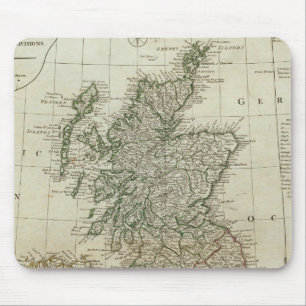 英国諸島の完全な地図 マウスパッド