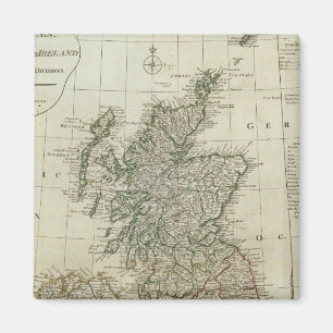 英国諸島の完全な地図 マグネット
