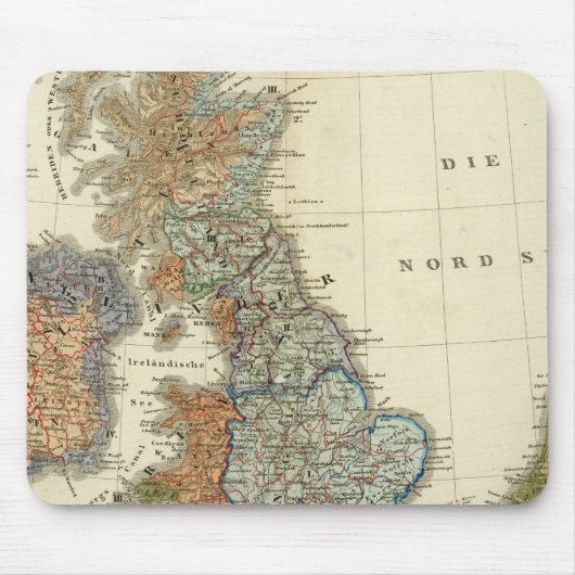 英国諸島の言語地図 マウスパッド (正面)