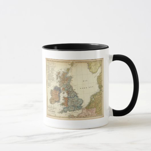 英国諸島の言語地図 マグカップ (右)
