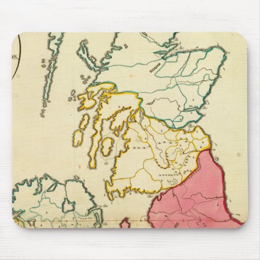 英国諸島平地図 マウスパッド (正面)