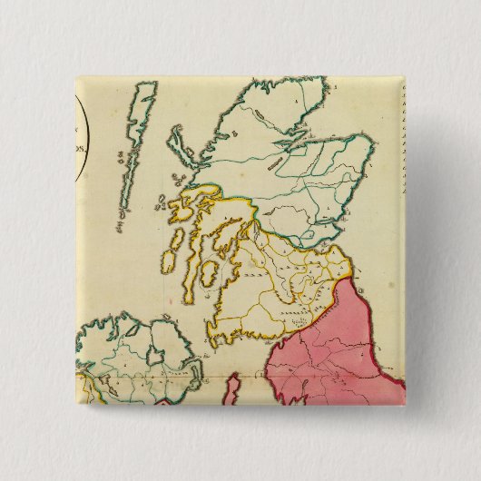 英国諸島平地図 缶バッジ (正面)
