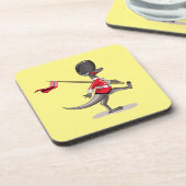 英国警備員の服を着たラプター。 コースター (左側)