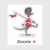 英国警備員の服を着たラプター。 シール (シート)