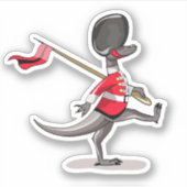 英国警備員の服を着たラプター。 シール (正面)