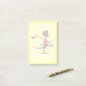 英国警備員の服を着たラプター。 ポストイット (デスク上)