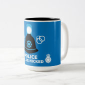 英国警察のギフトとアクセサリーラテマグ ツートーンマグカップ (正面右)