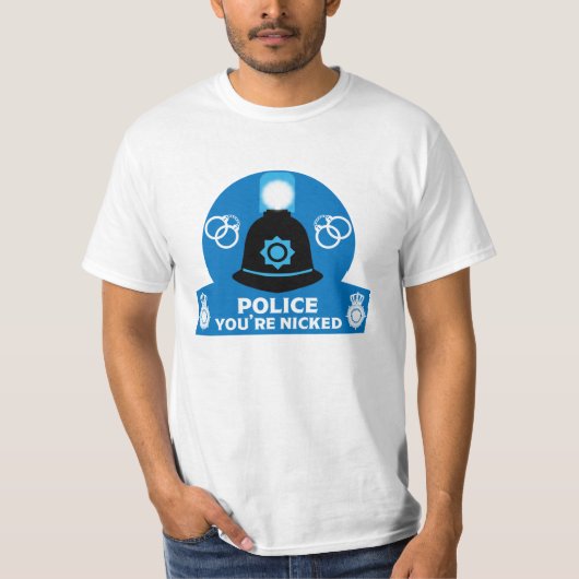 英国警察のギフトとアクセサリーラテマグ Tシャツ (正面)