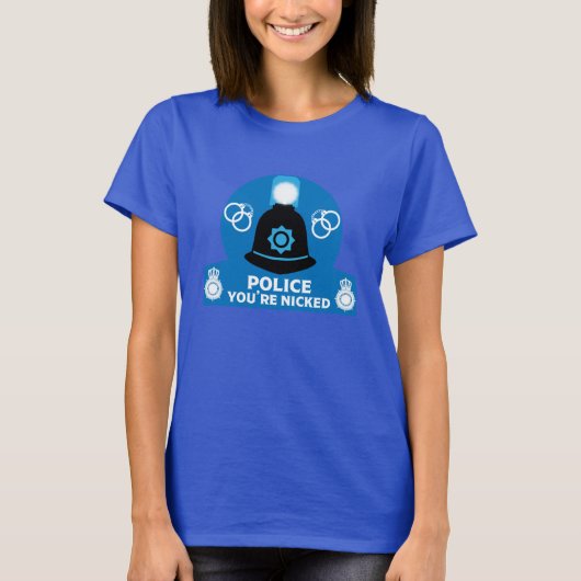英国警察のギフトとアクセサリーラテマグ Tシャツ (正面)