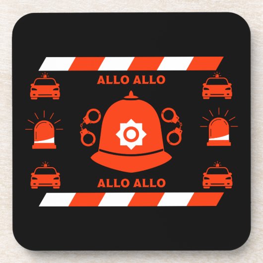 英国警察のギフトとアクセサリー コースター (正面)