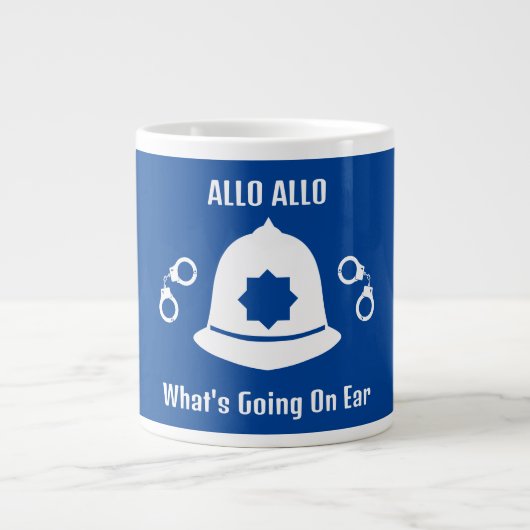 英国警察のギフトとアクセサリー ジャンボコーヒーマグカップ (正面)