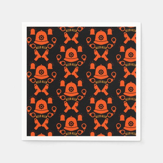 英国警察のギフトとアクセサリー スタンダードカクテルナプキン (正面)