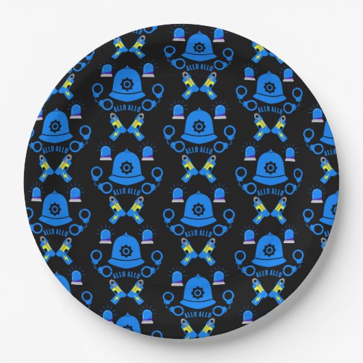 英国警察のギフトとアクセサリー ペーパープレート (正面)