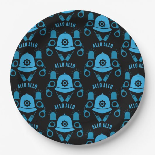 英国警察のギフトとアクセサリー ペーパープレート (正面)