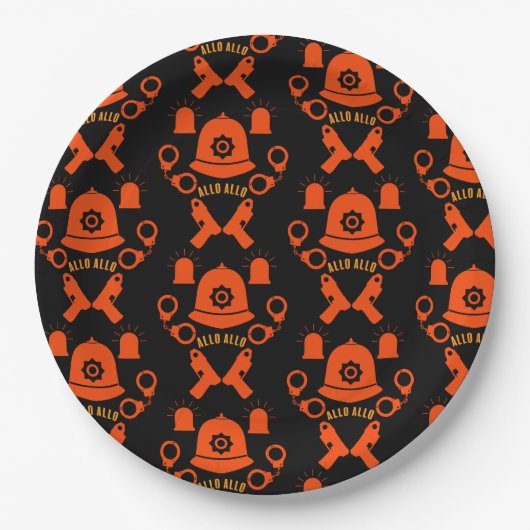 英国警察のギフトとアクセサリー ペーパープレート (正面)