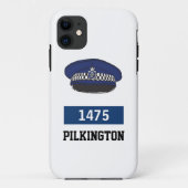 英国警察フラットキャップ - 番号と名前を追加 Case-Mate iPhoneケース (裏面)