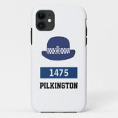 英国警察女性WPC帽子 - 番号と名前を追加 Case-Mate iPhoneケース (裏面)