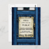 英国警察官公電話箱署名絵葉書 ポストカード (正面/裏面)