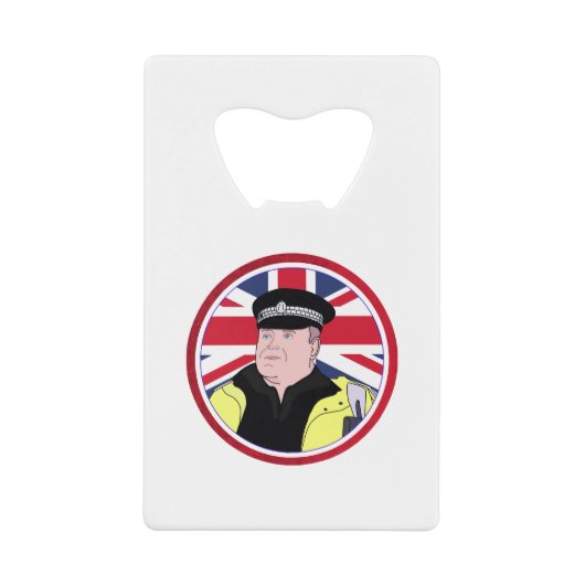 英国警察官 クレジットカード栓抜き (正面)