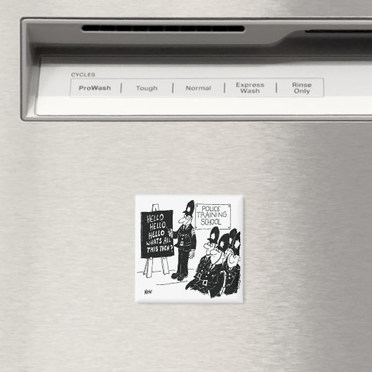 英国警察訓練学校のおもしろい漫画 マグネット (インサイチュ (食洗機))