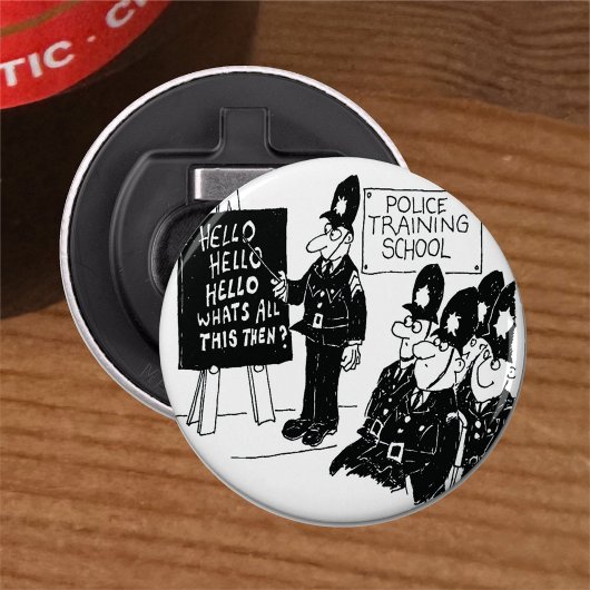 英国警察訓練学校のおもしろい漫画 栓抜き