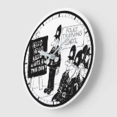 英国警察訓練学校 ラージ壁時計 (傾斜)