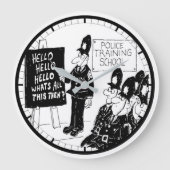 英国警察訓練学校 ラージ壁時計 (正面)