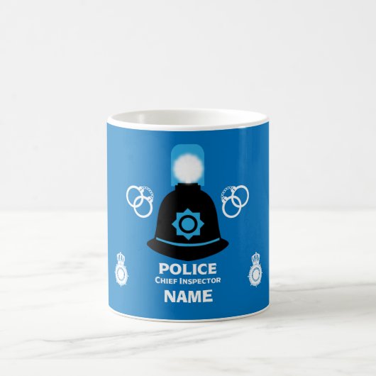 英国警察警察主任審査官コーヒー・マグ コーヒーマグカップ (中央)