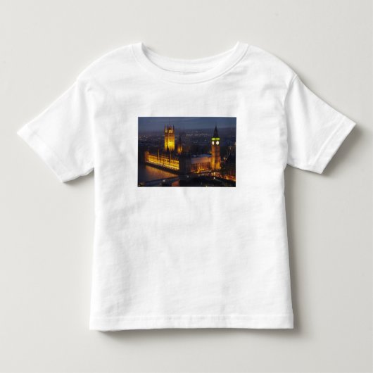 英国議会議事堂、ビッグ・ベン、ウェストミンスター トドラーTシャツ (正面)