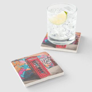 英国赤電話ボックス ストーンコースター