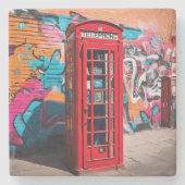 英国赤電話ボックス ストーンコースター (正面)