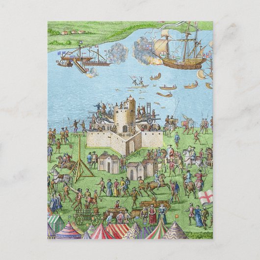 英国軍の陣地 ポストカード (正面)