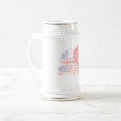 英国軍ベルリンホワイトスタイン ビールジョッキ (正面左)