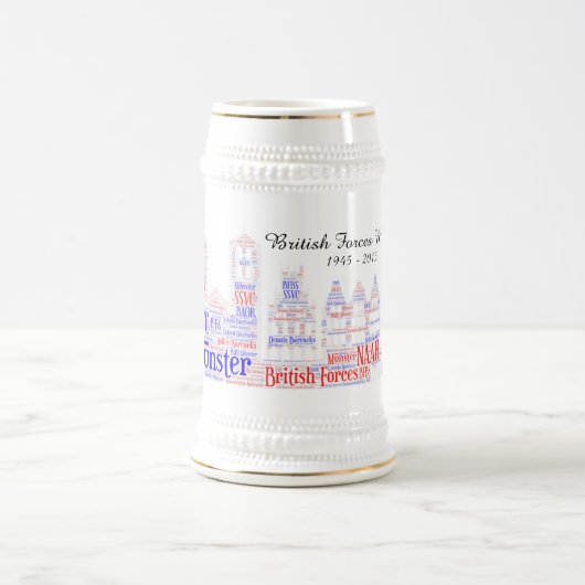 英国軍ミュンスターホワイトスタイン ビールジョッキ (中央)