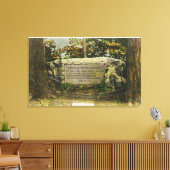 英国軍人の墓の眺め キャンバスプリント (インサイチュ (リビング))
