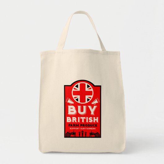 英国農業支援 トートバッグ (正面)