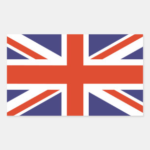 英国連合ジャック国旗のシール 長方形シール